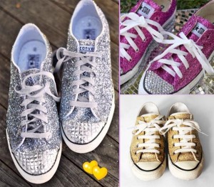 como-customizar-zapatillas-con-efecto-glitter